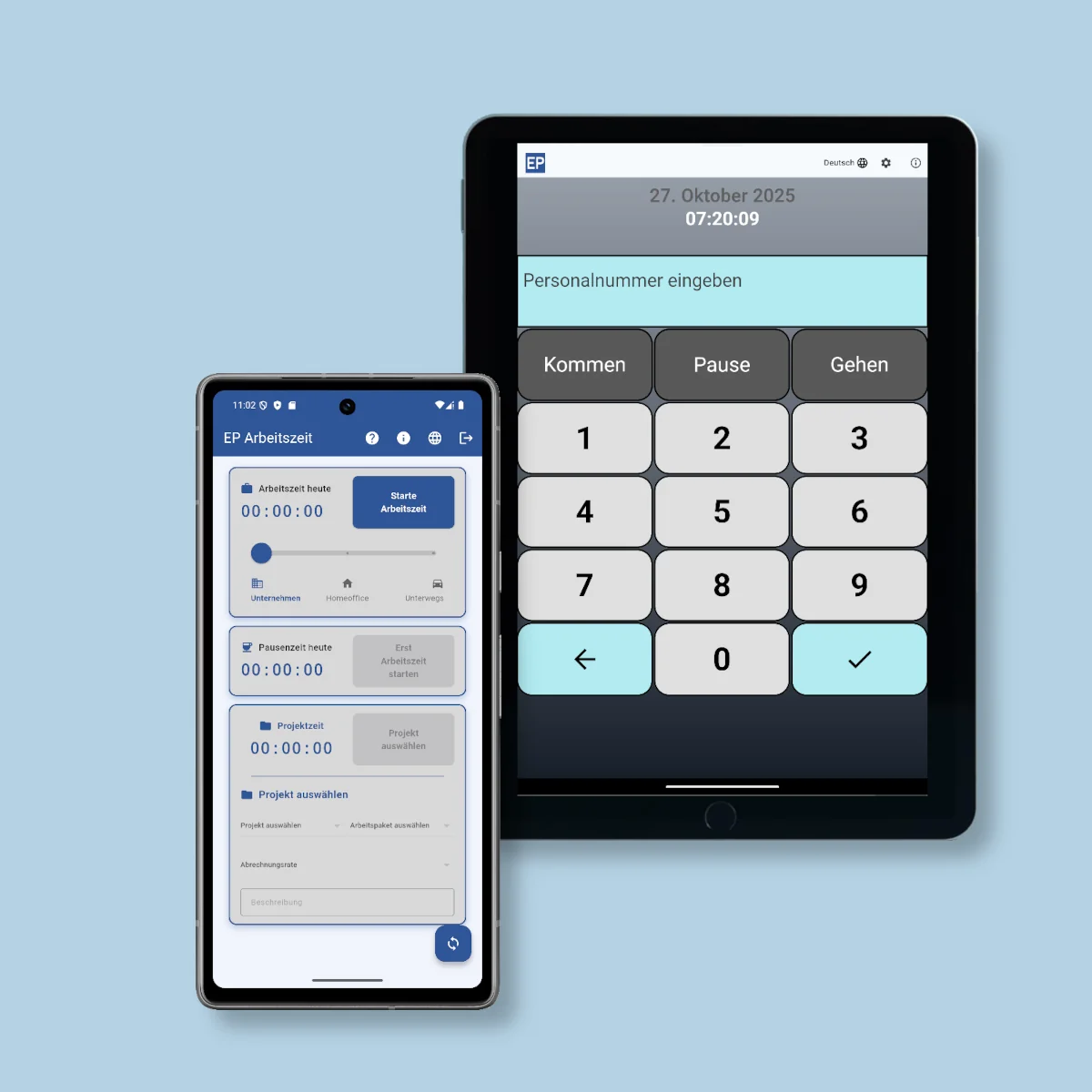 stechuhr Stechuhr und Apps mit dem EP
